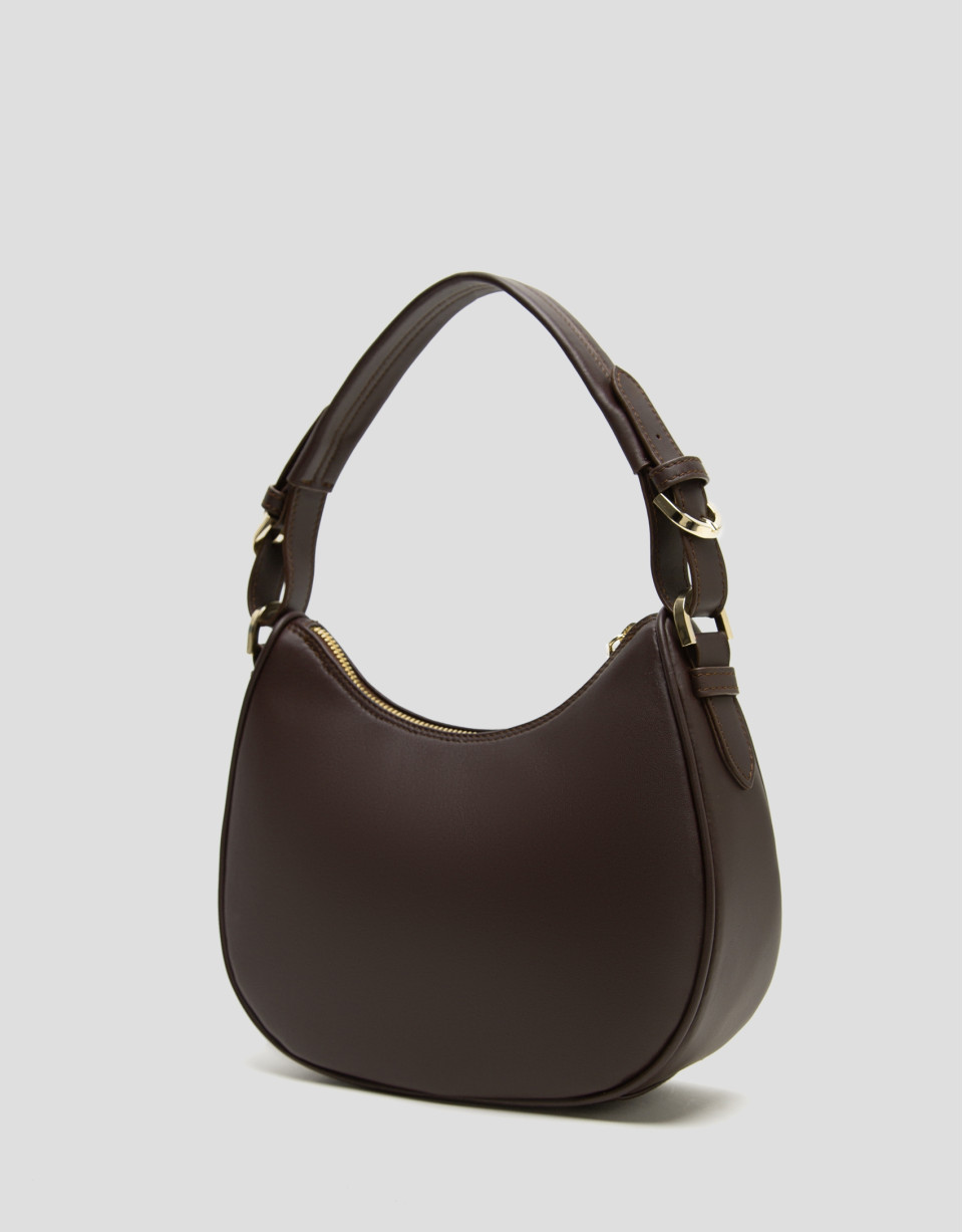 Bolso de hombro Cuca Moon piel marrón