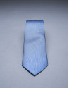Blue and silver micro-dot tie 