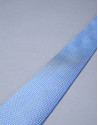Corbata multipuntos plata azul