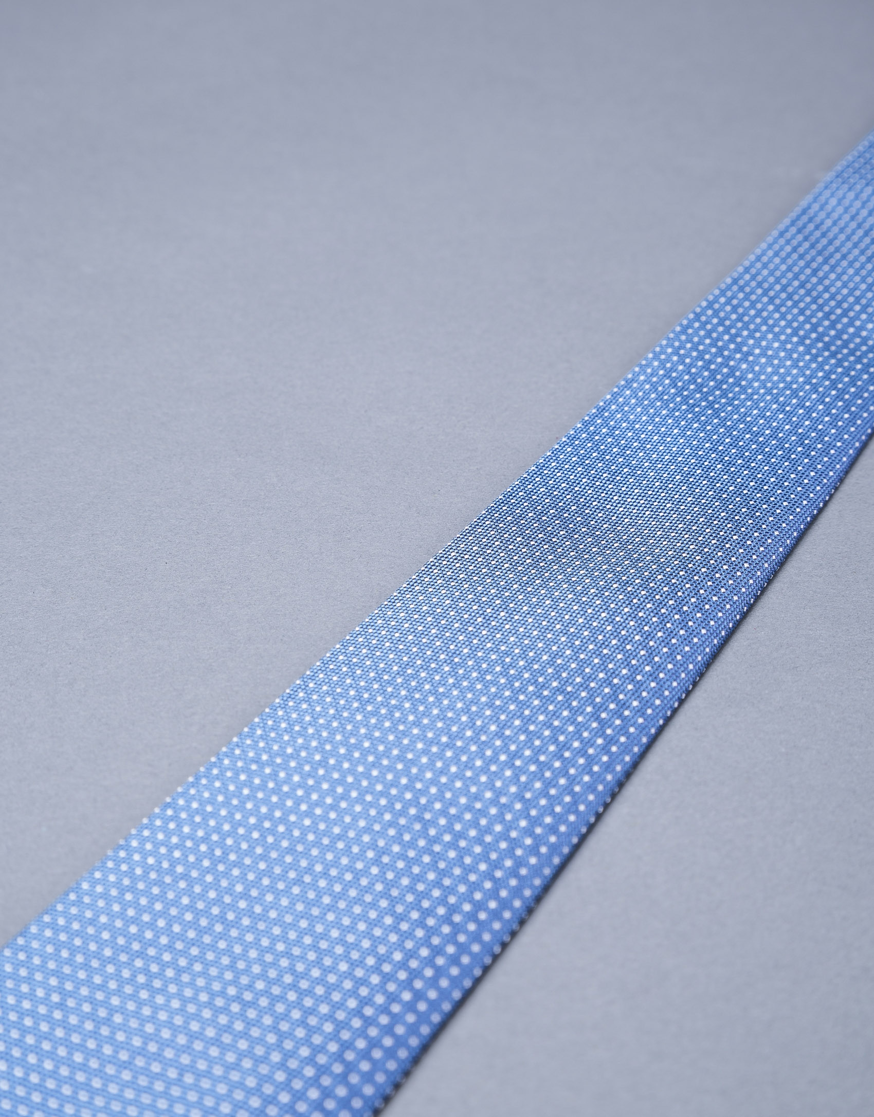 Corbata multipuntos plata azul