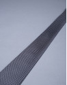 Gray micro-print tie 