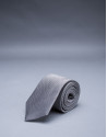 Black - white micro-print tie 