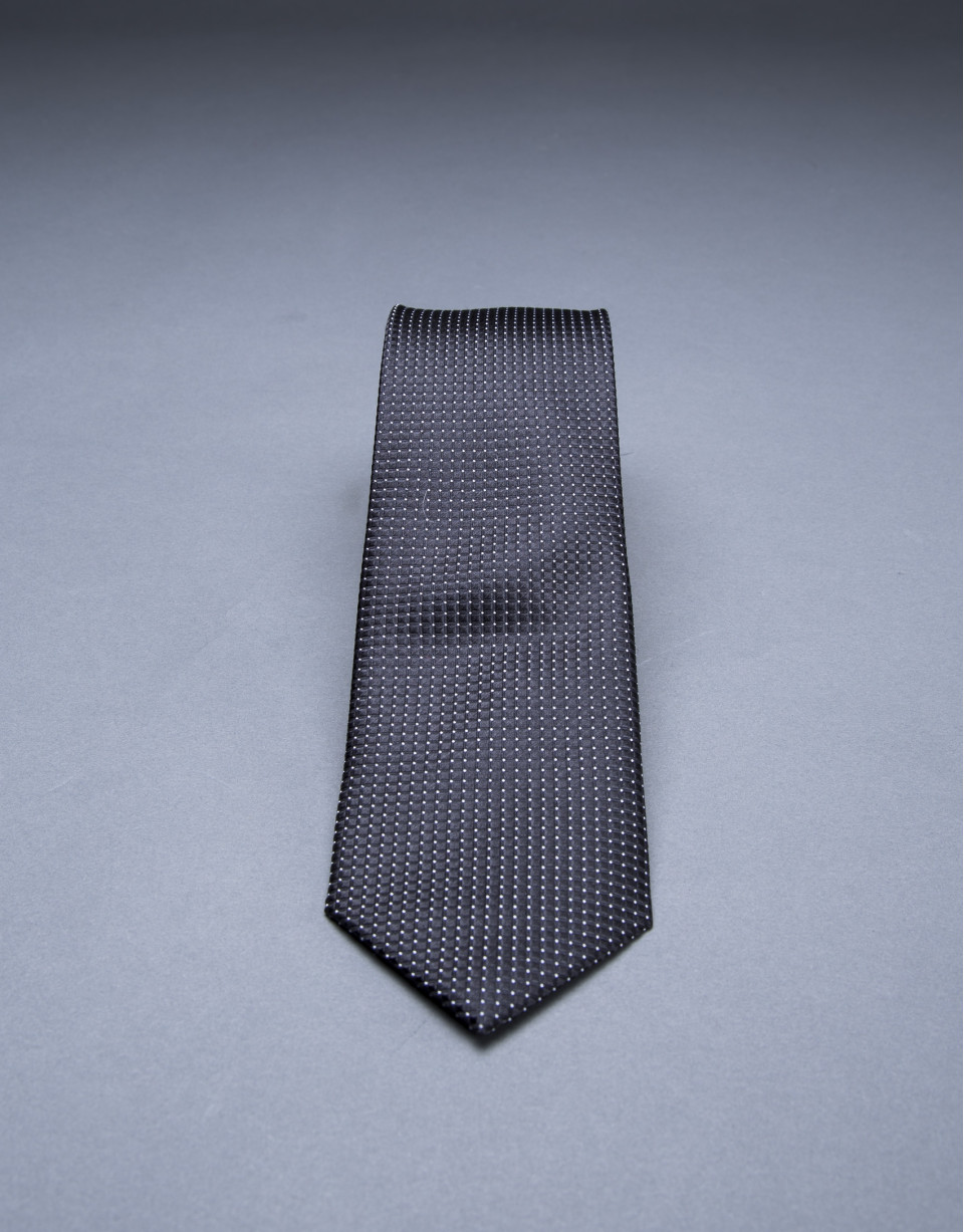Gray - blue striped tie 