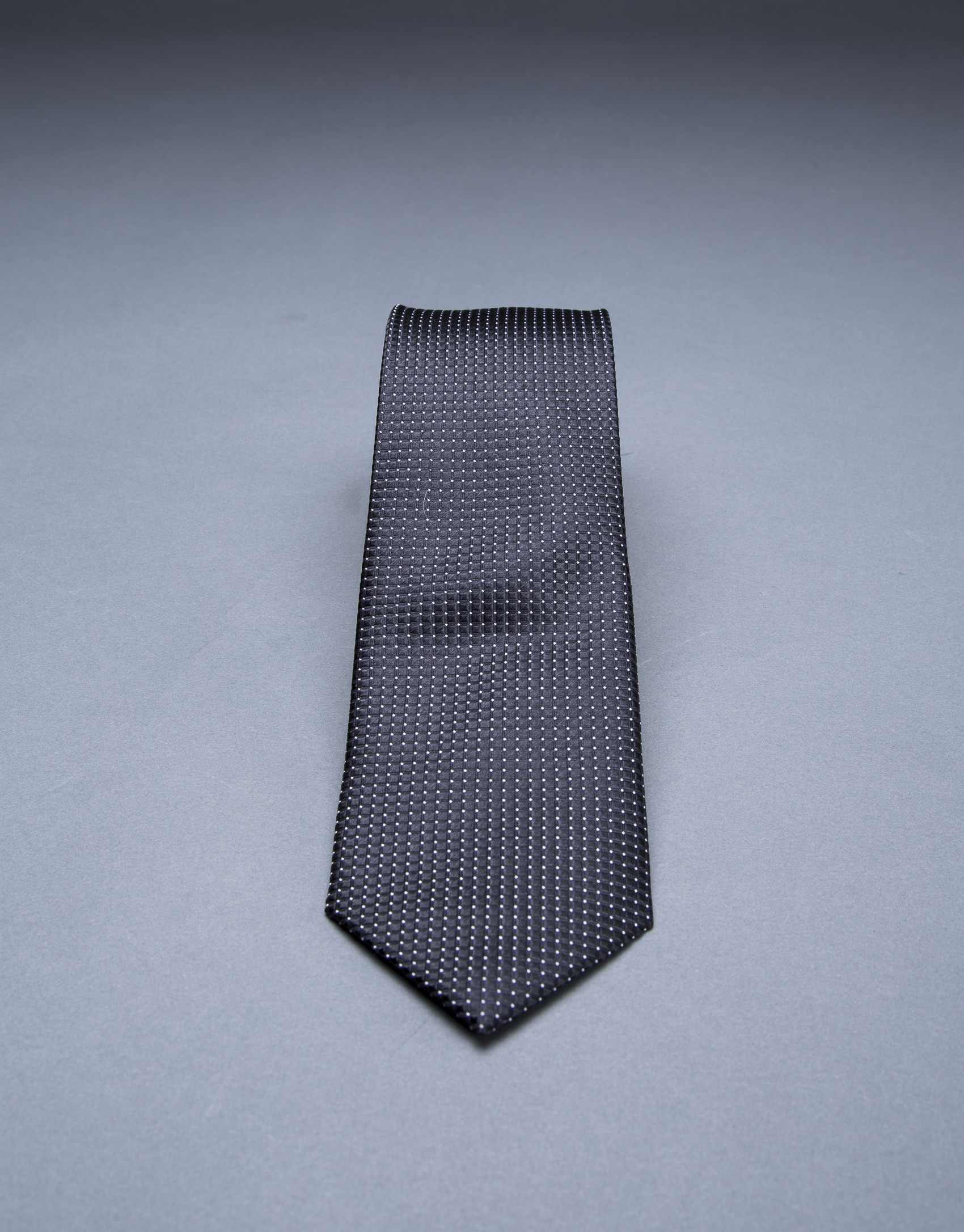 Gray - blue striped tie 