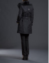 Fur trench coat