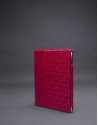 Red leather Ipad case with embossed RV