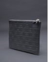 Black leather vanity case with embossed RV