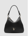 Black leather Cuca hobo bag