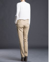 Camel pants with darts