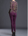 Maroon fantasy print top