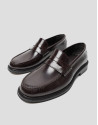 Mocasín piel marrón con antifaz
