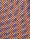 Orange, blue and light blue silk jacquard tie | Roberto Verino