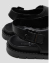 Sandalia masculina tiras piel color negro