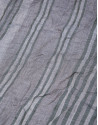 Grey scarf with green stripes