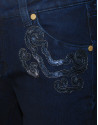  Tejano azul con apliques lentejuelas 