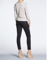 Black cotton stretch pants 