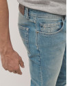 Light blue slim fit denim pants