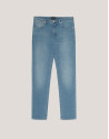 Light blue slim fit denim pants
