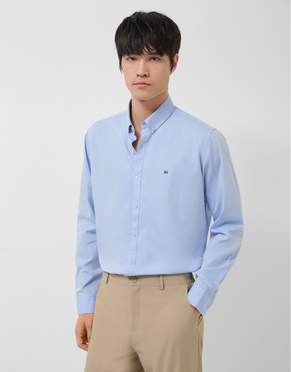Light blue Oxford sport shirt