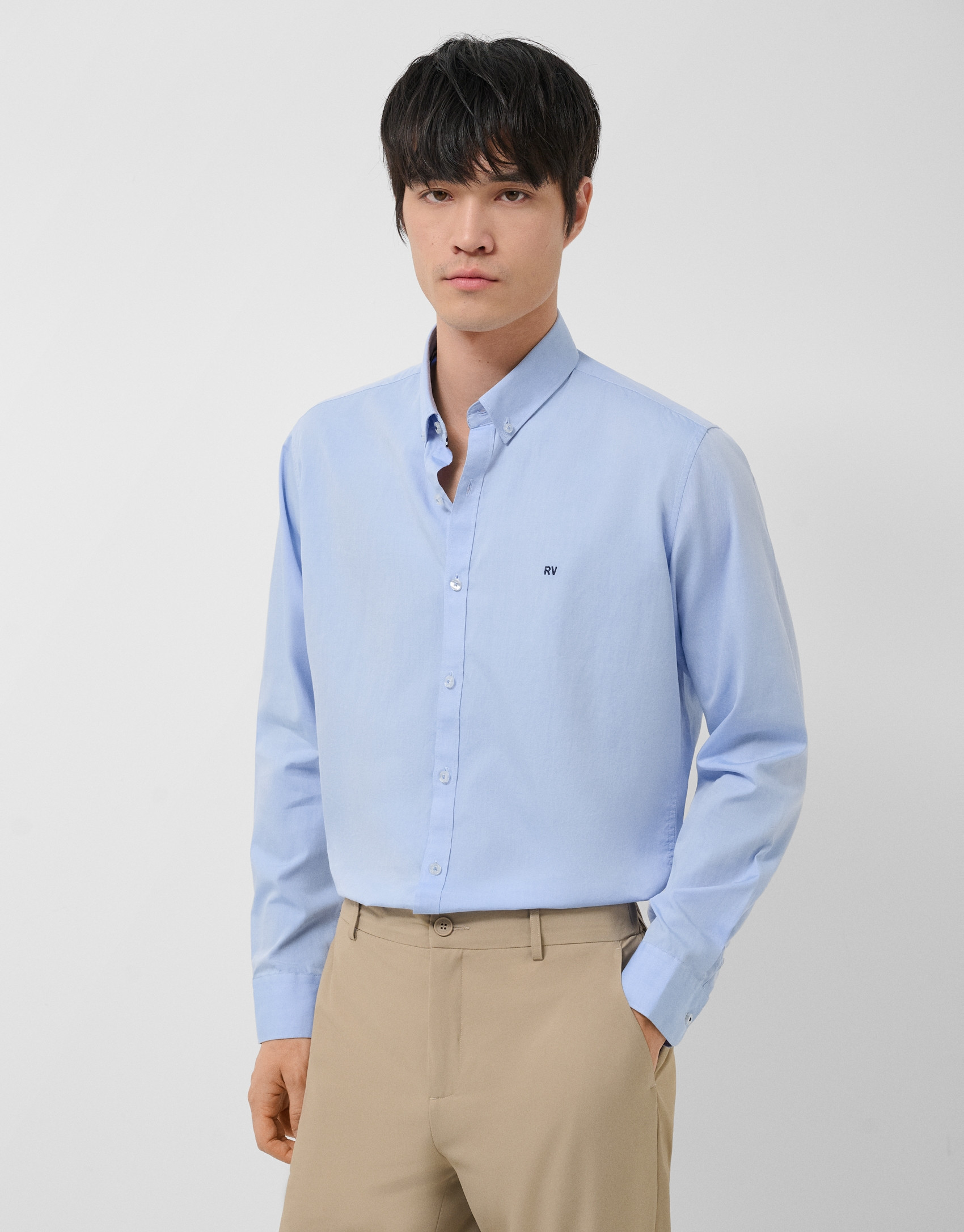 Light blue Oxford sport shirt