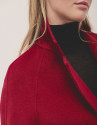 Long red double-faced coat - Woman - AW2024 | Roberto Verino