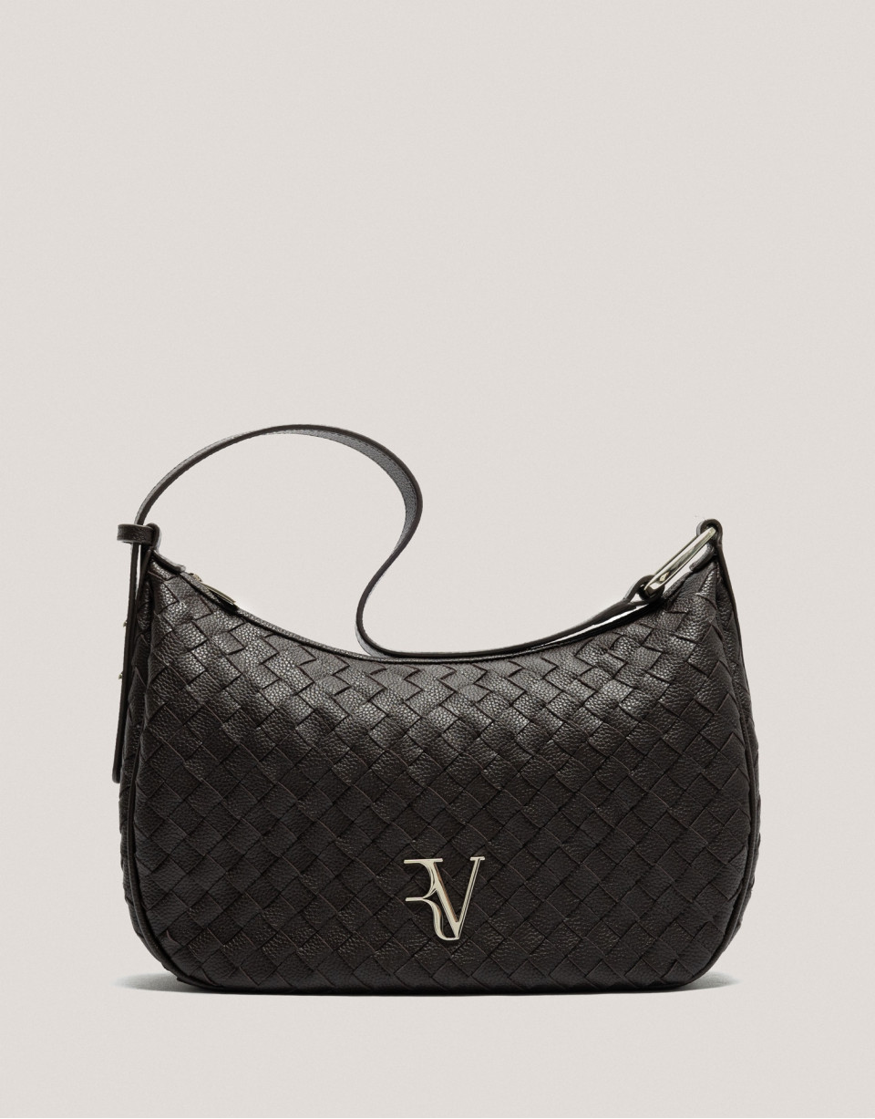 Bolso de hombro Erea Moon Maxi piel trenzada ... | Roberto Verino