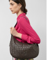 Bolso de hombro Erea Moon Maxi piel trenzada ... | Roberto Verino