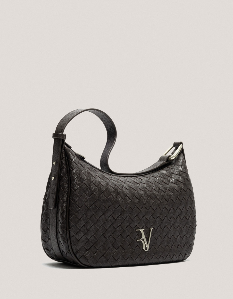 Bolso de hombro Erea Moon Maxi piel trenzada ... | Roberto Verino