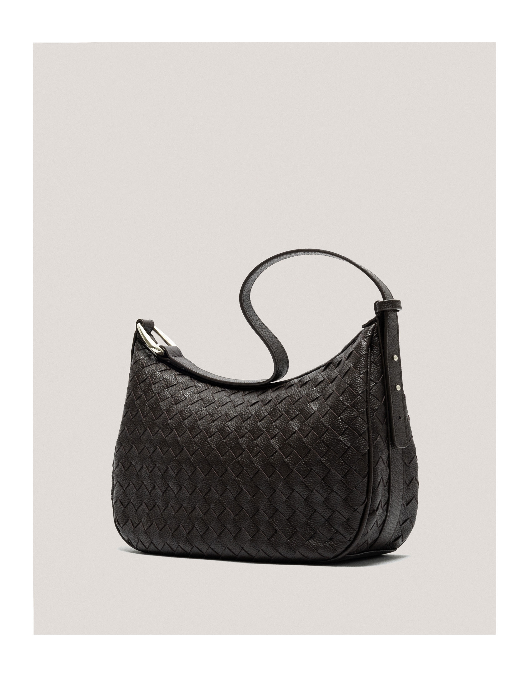 Bolso de hombro Erea Moon Maxi piel trenzada ... | Roberto Verino