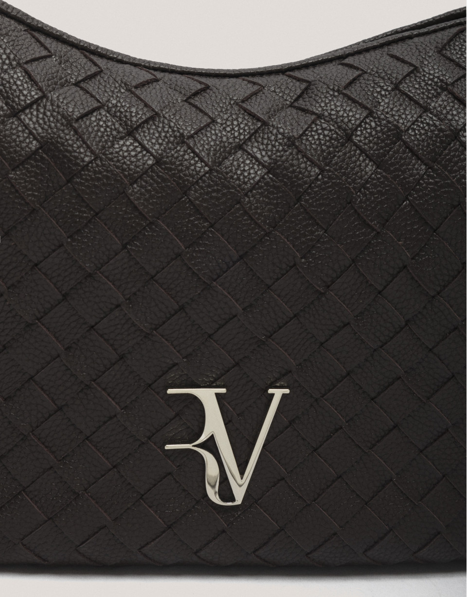 Bolso de hombro Erea Moon Maxi piel trenzada ... | Roberto Verino