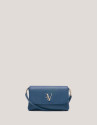 Bolso de mano Rita piel azul - Mujer - OI2024 | Roberto Verino
