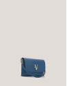 Blue leather Rita handbag - Woman - AW2024 | Roberto Verino