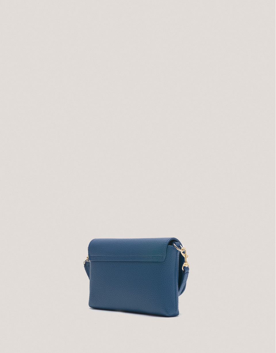 Bolso de mano Rita piel azul - Mujer - OI2024 | Roberto Verino
