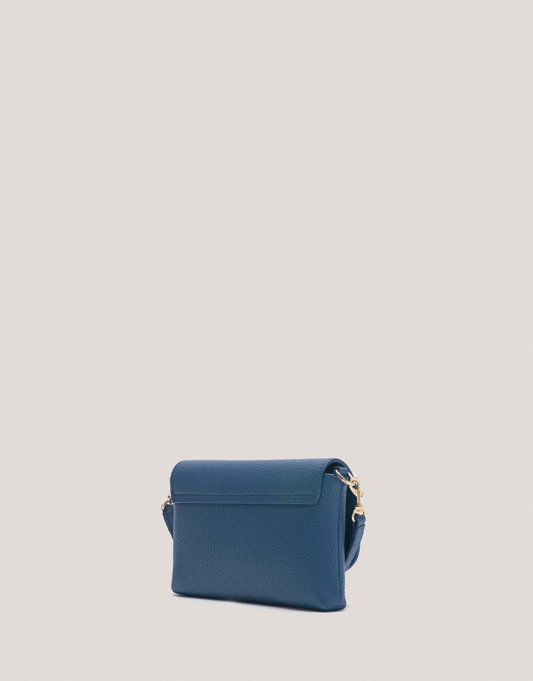 Blue leather Rita handbag - Woman - AW2024 | Roberto Verino