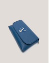 Bolso de mano Rita piel azul - Mujer - OI2024 | Roberto Verino