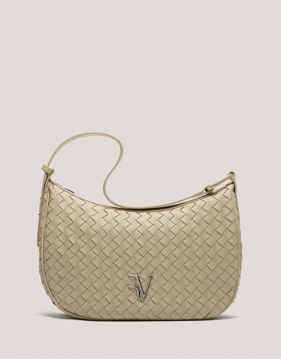 Bolso de hombro Erea Moon Maxi piel trenzada ... | Roberto Verino