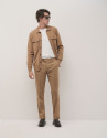Camel wool jacket with pockets - Man - AW2024 | Roberto Verino