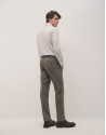 Black/camel structured chinos trousers - Man | Roberto Verino