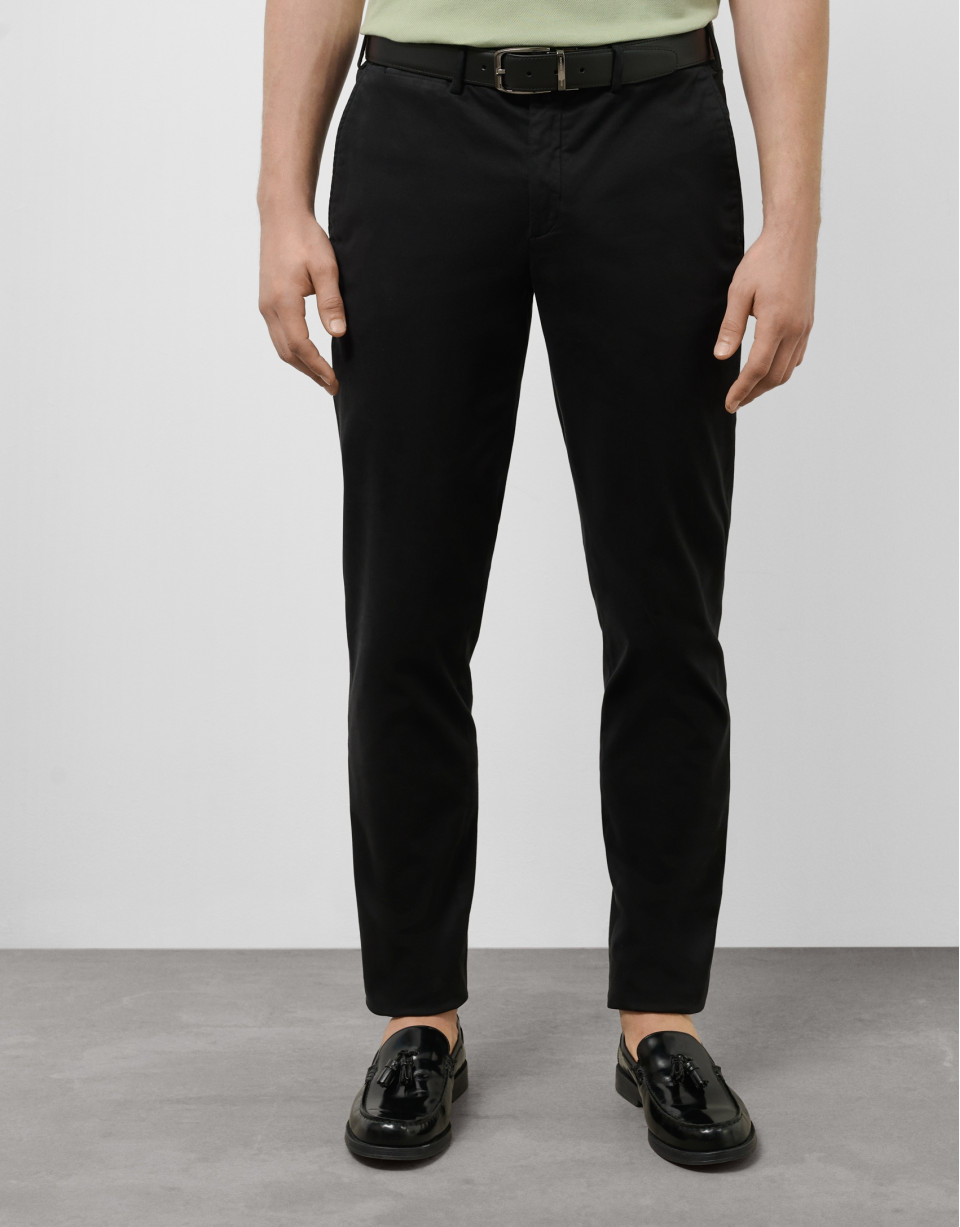 Black dyed chino trousers - Man - SS2025 | Roberto Verino