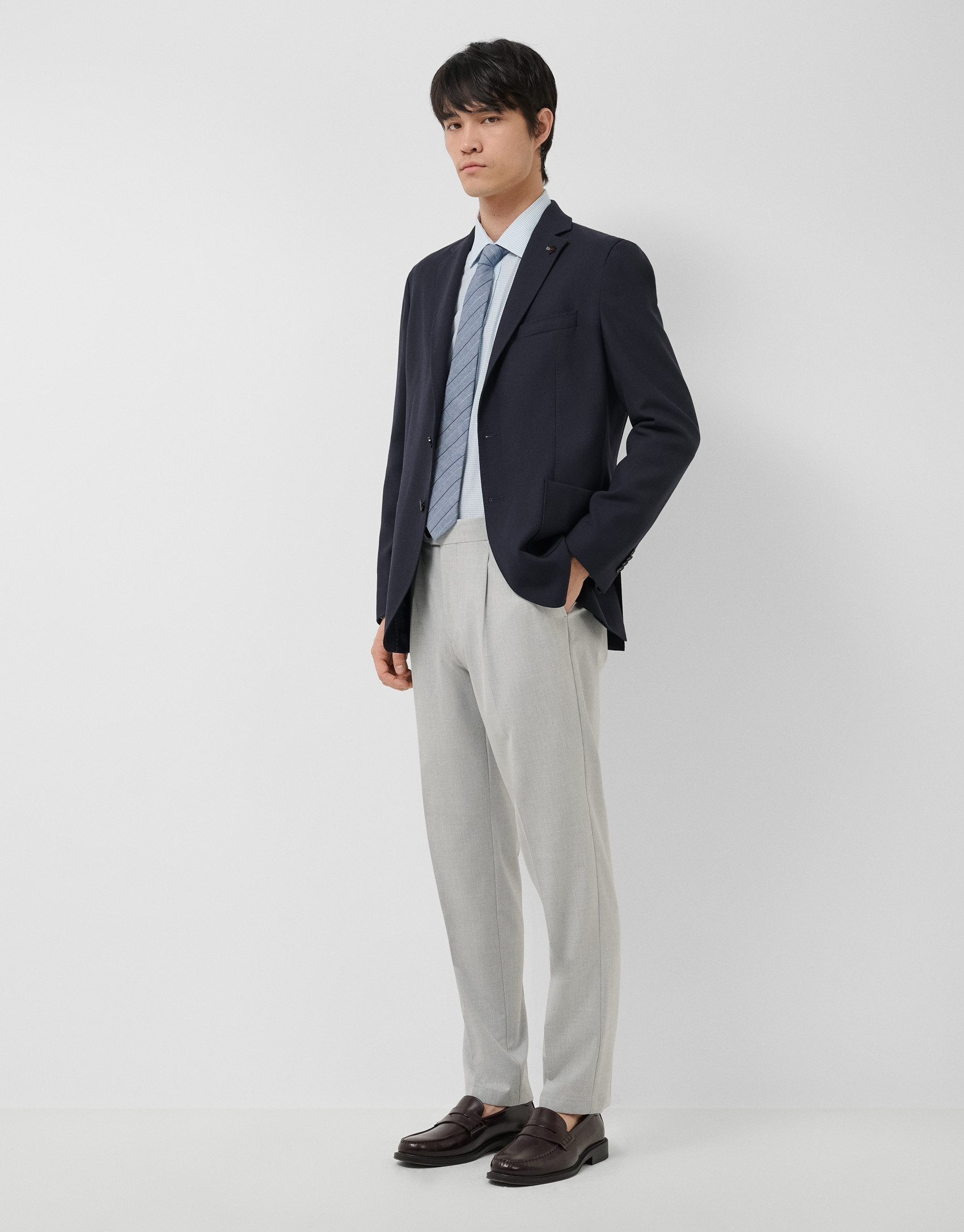 Americana azul estructura color marino - Hombre | Roberto Verino