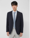 Navy blue structured jacket - Man - SS2025 | Roberto Verino