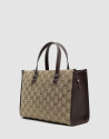 Bolso de mano Matilda Maxi Satchel logos marrón