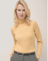 Yellow braided knitted jumper - Woman - AW2024 | Roberto Verino