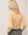 Yellow braided knitted jumper - Woman - AW2024 | Roberto Verino