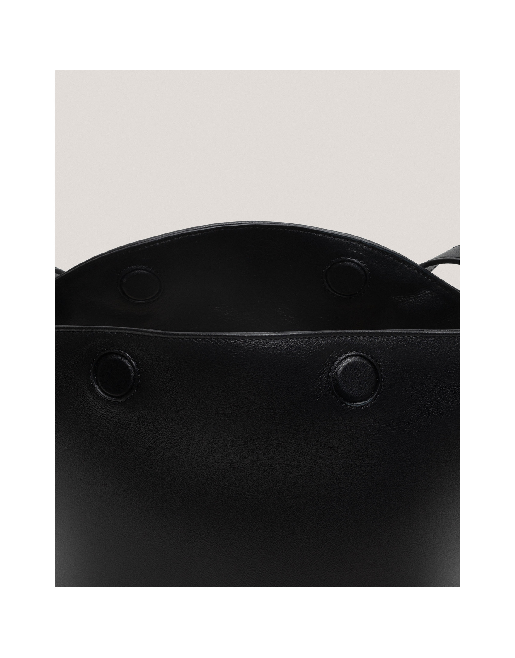 Black leather Mini Hobo shoulder bag - Sale | Roberto Verino