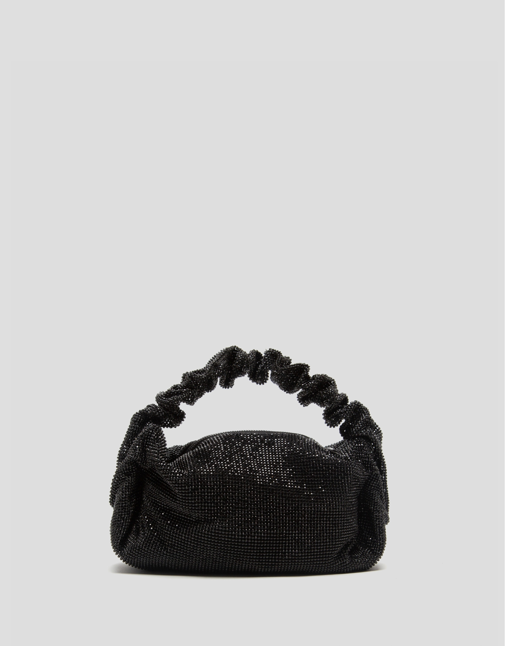 Black Ariana Crystal Mesh handbag