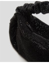 Black Ariana Crystal Mesh handbag