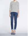 Jersey marinero cremalleras en hombros.