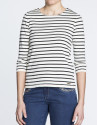 Jersey marinero cremalleras en hombros.