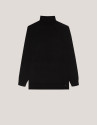 Jersey cuello cisne lana negro
